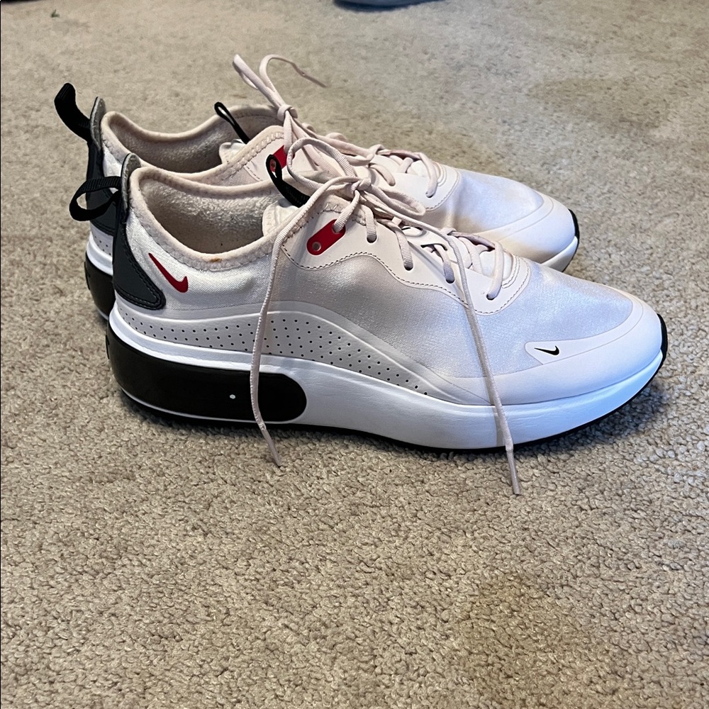 White and Black Athletic Sneakers